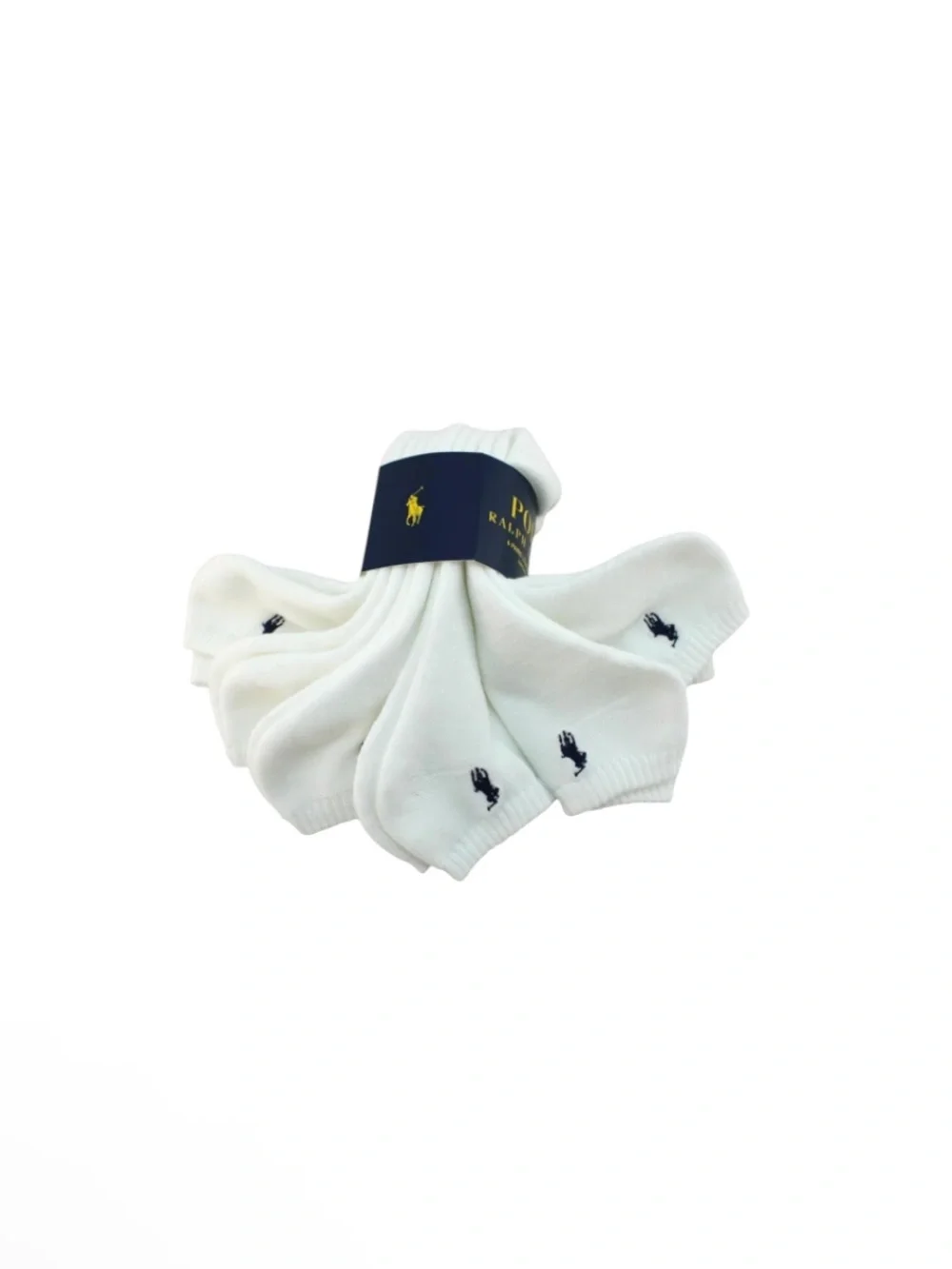 Polo by Ralph Lauren White Low-Cut Athletic No-Show Socks - 6 Pack